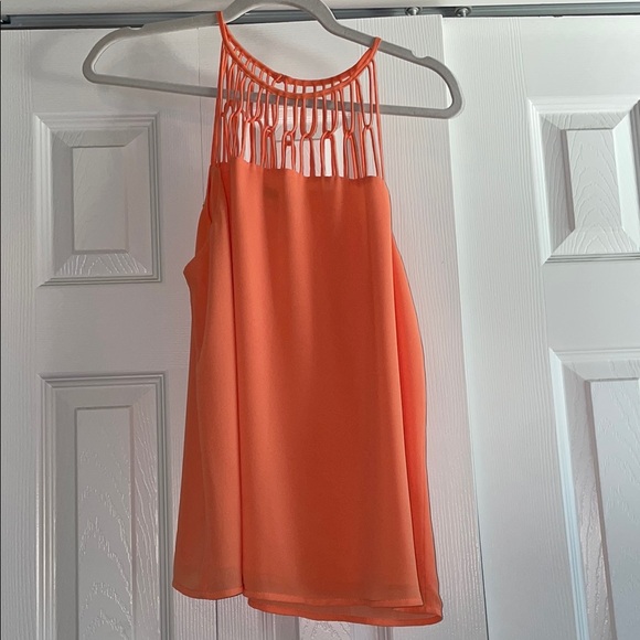 Naked Zebra Tops - Naked Zebra Coral Halter Top